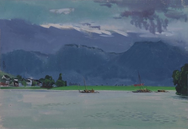 <h2>é¨åå±±æ´é</h2><p>ä½èï¼å¨ä»¤é</p><p>åä½å¹´ä»£ï¼1962</p><p>è§æ&nbsp;¼ï¼26.6cmÃ38.6cm</p><p>åç±»ï¼çº¸æ¬æ°´å½©</p>